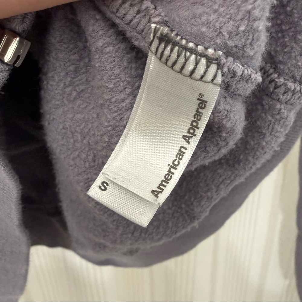 VINTAGE Y2K American Apparel Zip Up Track Hoodie - Picture 4 of 5